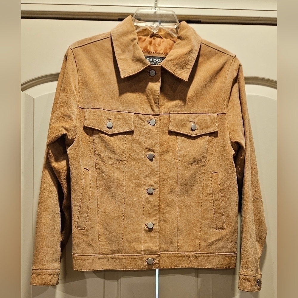 Rem Garson Vintage Genuine Leather Jacket Orange